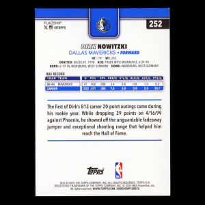 Dirk Nowitzki 2025-26 Topps Mavericks