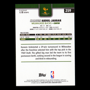 Kareem Abdul-Jabbar 2025-26 Topps Bucks