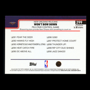 Trey Murphy III 2025-26 Topps Checklist Pelicans