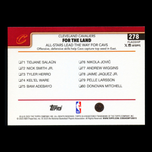 Donovan Mitchell 2025-26 Topps Checklist Cavaliers