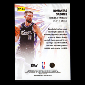 Domantas Sabonis 2025-26 Topps Power Players Kings