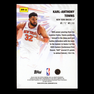 Karl-Anthony Towns 2025-26 Topps Power Players Knicks