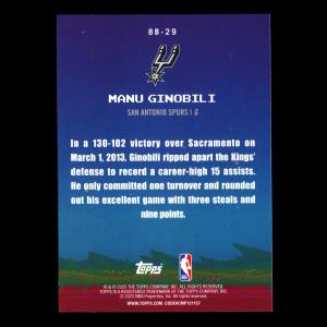 Manu Ginobili 2025-26 Topps 8-Bit Ballers Spurs