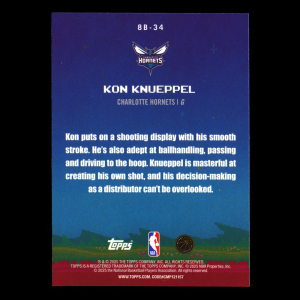 Kon Knueppel RC 2025-26 Topps 8-Bit Ballers Rookie Hornets