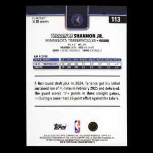 Terrence Shannon Jr. 2025-26 Topps Diamante Timberwolves