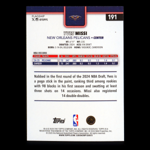 Yves Missi 2025-26 Topps Diamante Pelicans