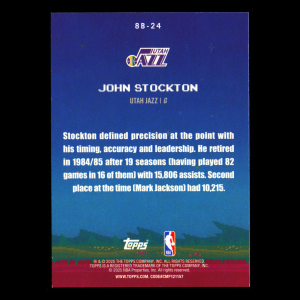 John Stockton 2025-26 Topps 8-Bit Ballers Jazz