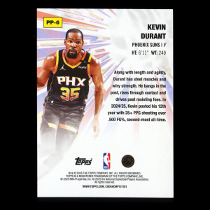 Kevin Durant 2025-26 Topps Power Players Suns