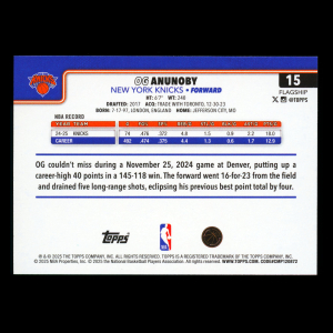 OG Anunoby 2025-26 Topps Knicks