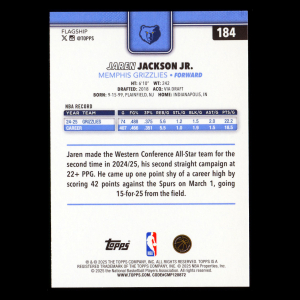 Jaren Jackson Jr. 2025-26 Topps Grizzlies