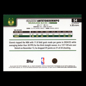 Giannis Antetokounmpo 2025-26 Topps Bucks