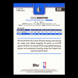 Dirk Nowitzki 2025-26 Topps Mavericks