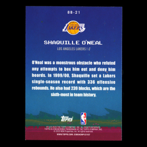 Shaquille O'Neal 2025-26 Topps 8-Bit Ballers Holo Lakers