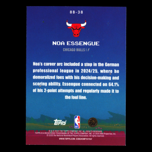 Noa Essengue RC 2025-26 Topps 8-Bit Ballers Rookie Bulls