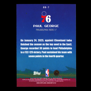 Paul George 2025-26 Topps 8-Bit Ballers 76ers
