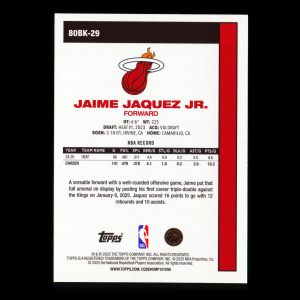 Jaime Jaquez Jr. 2025-26 Topps '80-81 Topps Heat