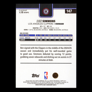 Ben Simmons 2025-26 Topps Holo Foil Clippers
