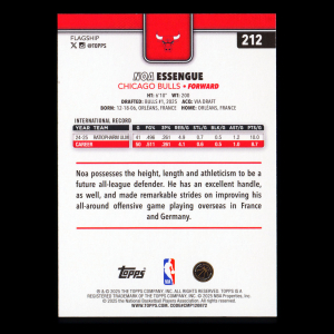 Noa Essengue RC 2025-26 Topps Rookie Bulls