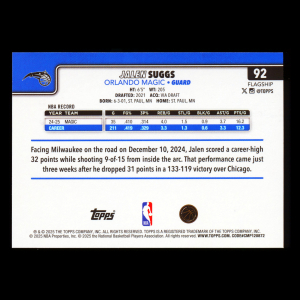 Jalen Suggs 2025-26 Topps Holo Foil Magic