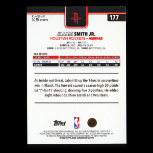 Jabari Smith Jr. 2025-26 Topps Rainbow Foil Rockets