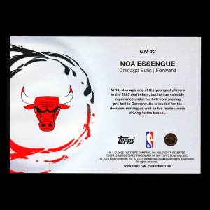 Noa Essengue RC 2025-26 Topps Generation Now Rookie Bulls