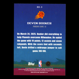 Devin Booker 2025-26 Topps 8-Bit Ballers Holo Foil Suns
