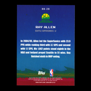 Ray Allen 2025-26 Topps 8-Bit Ballers Supersonics