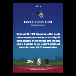 Paolo Banchero 2025-26 Topps 8-Bit Ballers Magic