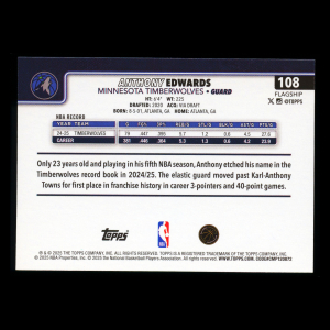 Anthony Edwards 2025-26 Topps Timberwolves