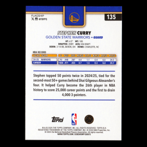 Stephen Curry 2025-26 Topps Warriors