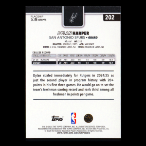 Dylan Harper RC 2025-26 Topps Rookie Spurs
