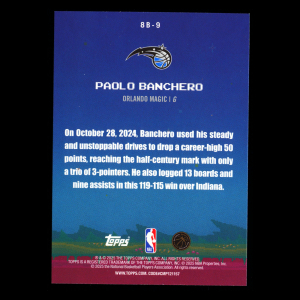 Paolo Banchero 2025-26 Topps 8-Bit Ballers Magic