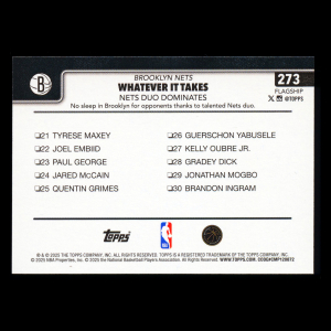Cameron Johnson 2025-26 Topps Season Tip Off Checklist Nets