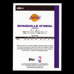 Shaquille O'Neal 2025-26 Topps '80-81 Topps Retro Lakers