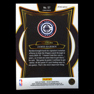 James Harden2024-25 Select Blue Prizm Clippers