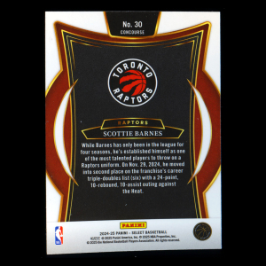 Scottie Barnes 2024-25 Select Blue Raptors
