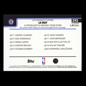 James Harden 2025-26 Topps Rainbow Foil Checklist Clippers