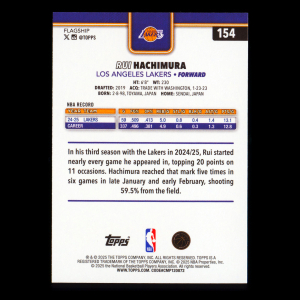 Rui Hachimura 2025-26 Topps Season Tip Off Lakers