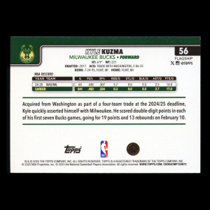 Kyle Kuzma 2025-26 Topps Season Tip Off Bucks