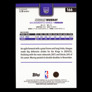 Keegan Murray 2025-26 Topps Season Tip Off Kings