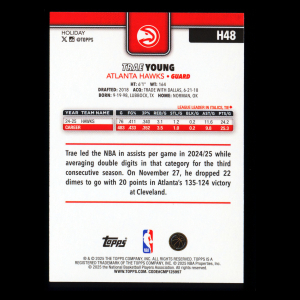 Trae Young 2025-26 Topps Holiday Hawks