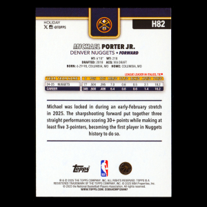 Michael Porter Jr. 2025-26 Topps Holiday Nuggets