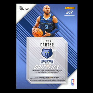 Jevon Carter RC 2018-19 XR Jumbo Swatch Autographs Grizzlies - Magic 15/25