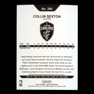 Collin Sexton RC 2018-19 Panini NBA Hoops Rookie Cavaliers