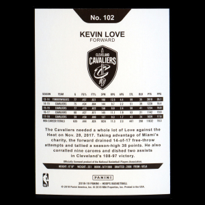 Kevin Love 2018-19 Panini NBA Hoops Purple Cavaliers