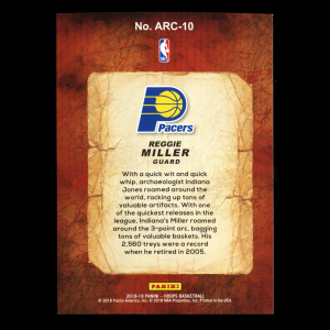 Reggie Miller 2018-19 Hoops ARCeologists Pacers