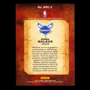 Kemba Walker 2018-19 Hoops ARCeologists Hornets