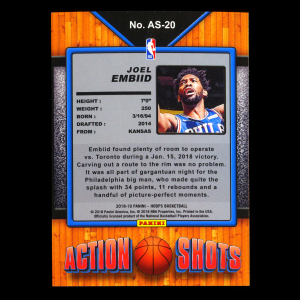 Joel Embiid 2018-19 Hoops Action Shots 76ers