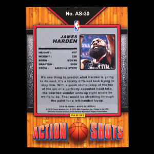 James Harden 2018-19 Hoops Action Shots Rockets