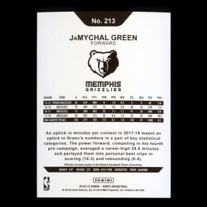 JaMychal Green 2018-19 Hoops Blue Grizzlies